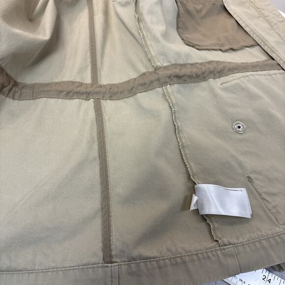 Chore Coat Field Barn Utility Cargo Jacket Canvas Khaki Med Old Navy - Picture 14 of 16